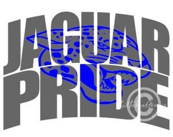 Jaguar Svg, Knockout Font Svg, Jaguar Pride Svg, Dxf For Silhouette, Football Svg