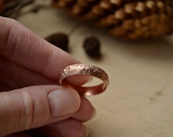Alternative Men Ring Rock Immitation Texture Copper Anniversary Gifts For Rustic Style Alternative Men Ring Rock Immitation Texture Copper Anniversary Gifts For Rustic Style