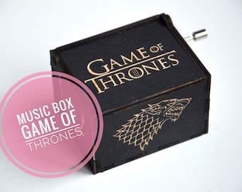 Game of Thrones Gift Music Wooden Box Winter is Coming 5th Wood Anniversary Gift for Husband Boyfriend Music Lover gift for Dad Friend