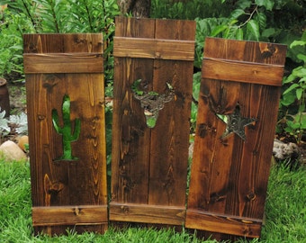 Wood Shutters Interior Shutters Exterior Shutters Southwestern Decor Window Shutters Decorative Wood Shutters Interior Shutters Exterior Shutters Southwestern Decor Window Shutters Decorative