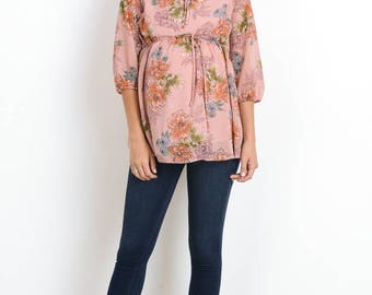 chiffon maternity top styles