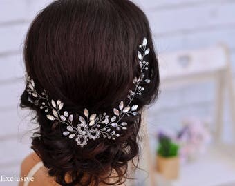 Wedding hair piece Bridal hairpiece Bridal hair piece Wedding hair flower Wedding hairpiece Bridal hair jewelry Crystal hairpiece wedding
