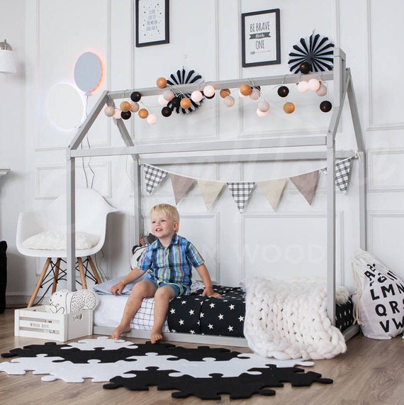Toddler Bed Play House Frame Children Bunk