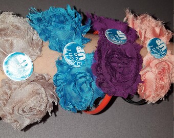 Headband. Don't give up shabby flower plastic headband. Regional convention. 2017 dont give up convention. Jw gift. Jw stuff. Don't give up