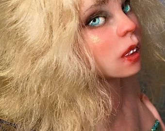OOAK Garden's Art Doll sculpture by Bibs Lovelypam pixy