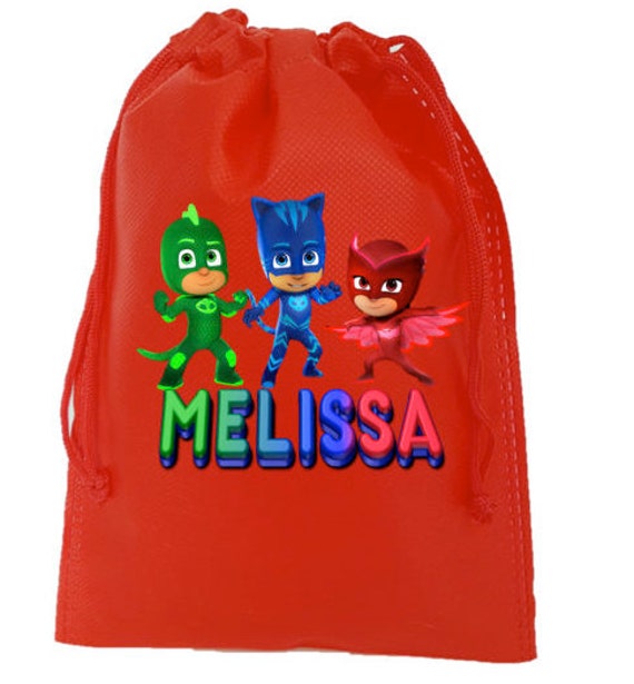 PJ Masks Party 10 Personalized Favor Bags Pj Masks Themed