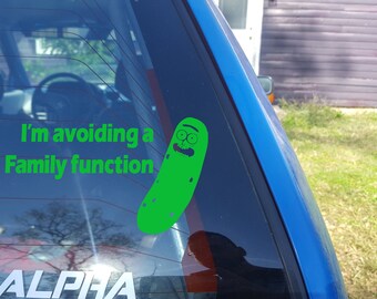 Pickle Rick - Rick and Morty Decal and Laptop sticker