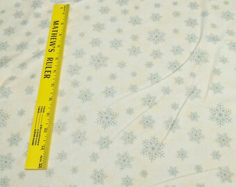 Winter Forest Flannels-Snowflakes on Cream Cotton Flannel Fabric from Holly Taylor for Moda Fabrics