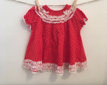 Red baby dress | Etsy