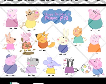 Download Peppa pig svg | Etsy