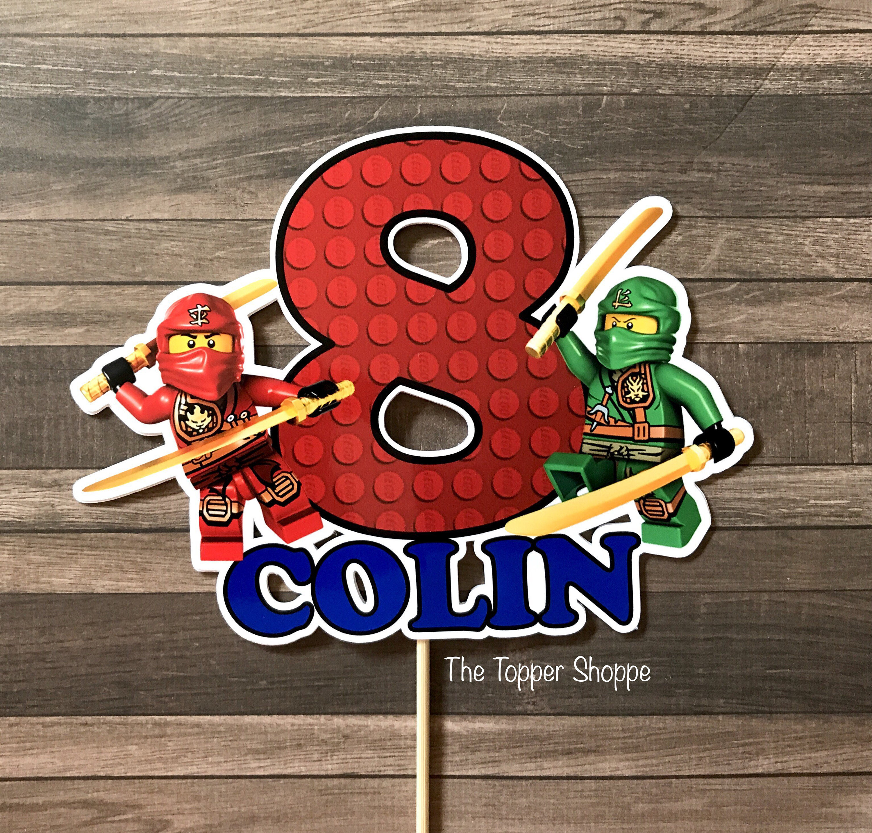 NINJAGO Customized Cake Topper / Centerpiece / Birthday Party