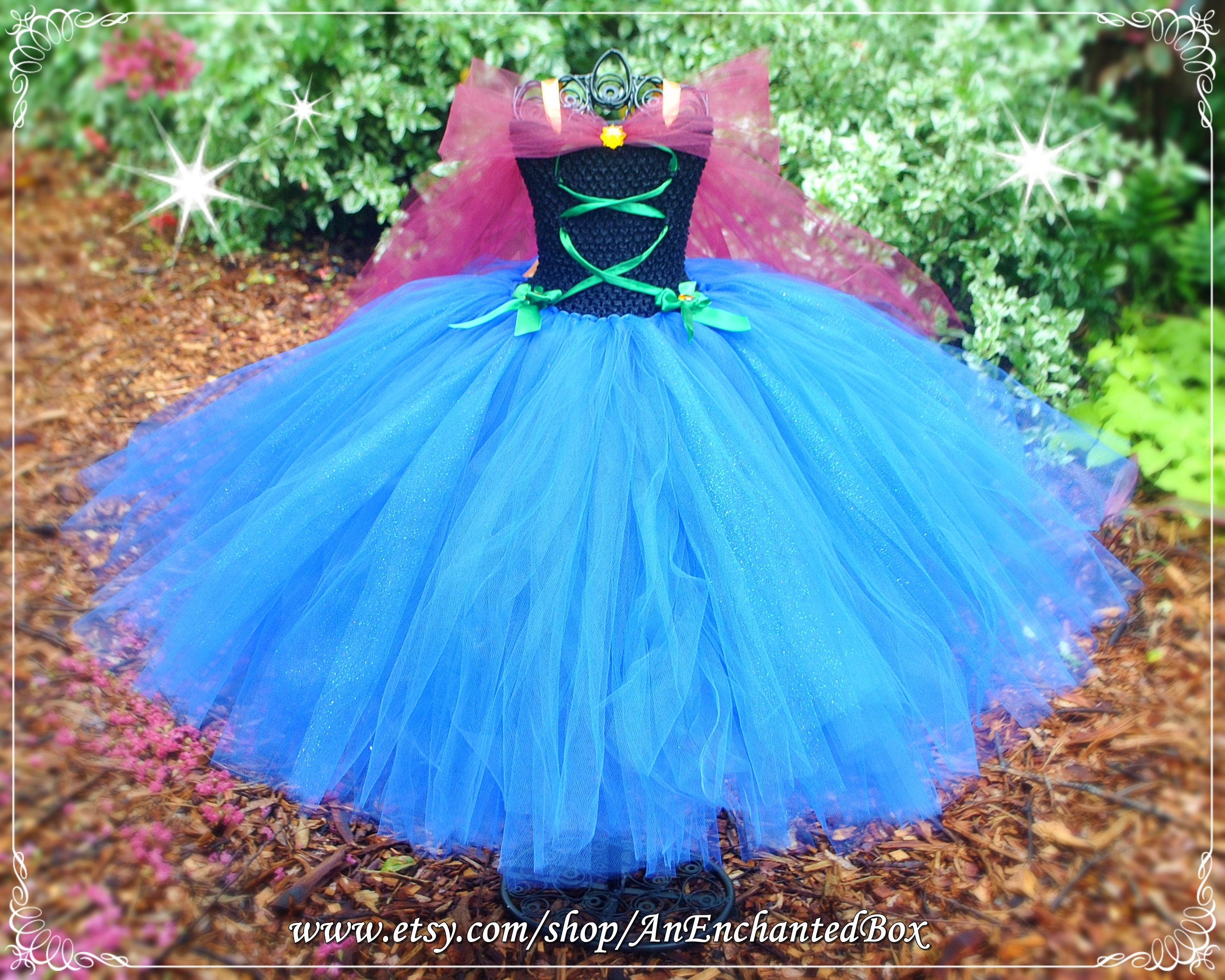 ANNA Inspired Princess Dress for Girls Dressup Gown and