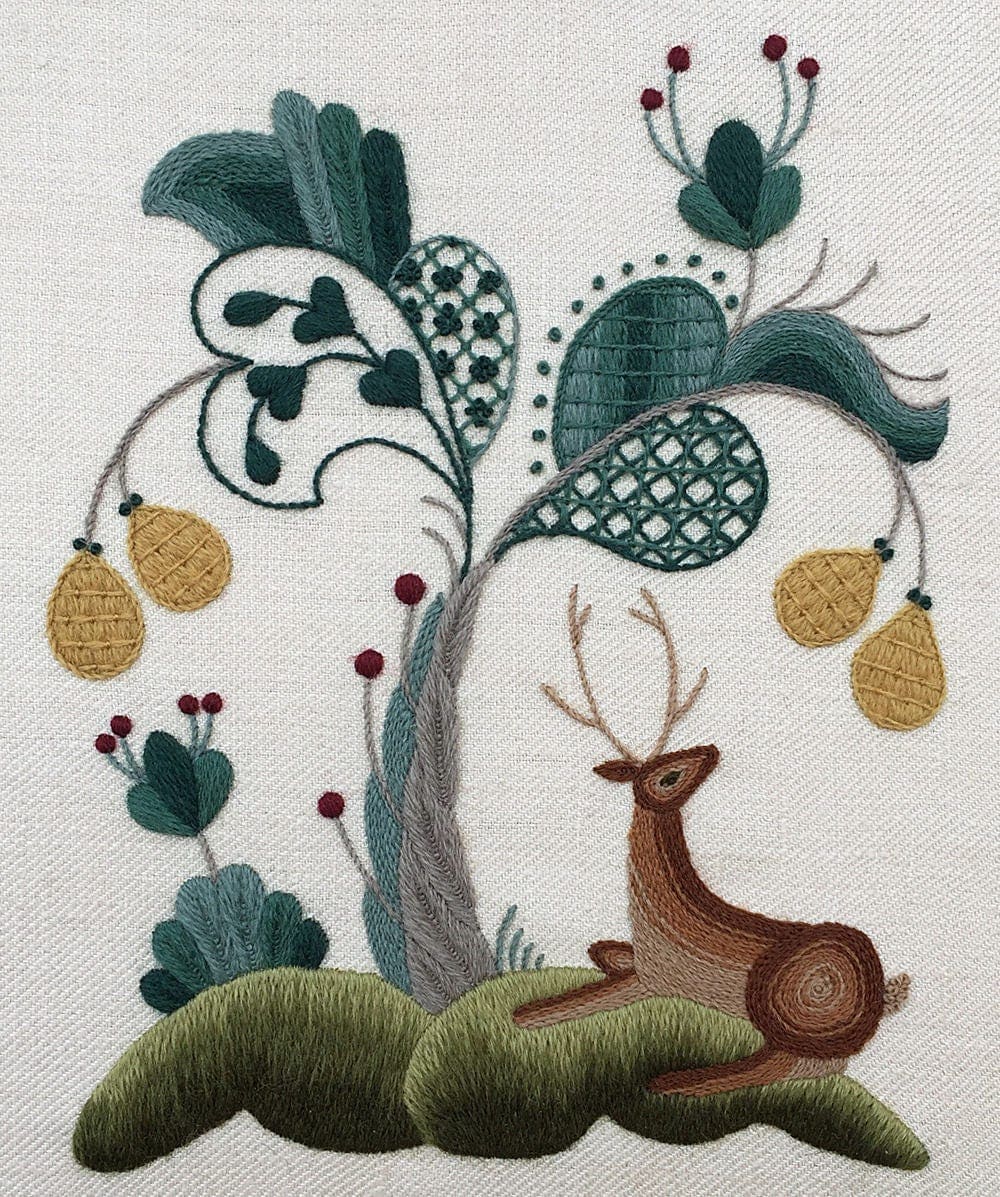 Crewel kit The Royal Park Crewel Embroidery Kit The Royal