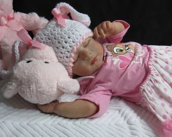 Reborn Baby Doll MADE TO ORDER Realborn Sleeping Kimberly Sculpt Handmade Art Babies
