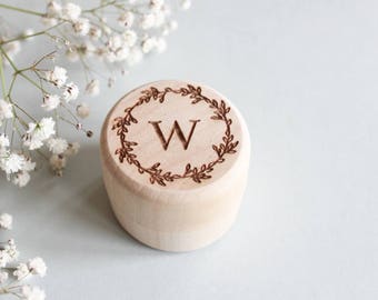 Monogram Ring Box, Custom Wood Ring Box, Wood Ring Bearer Box, Rustic Ring Box, Custom Ring Box, Wedding Ring Box, Proposal Box, Ring Box