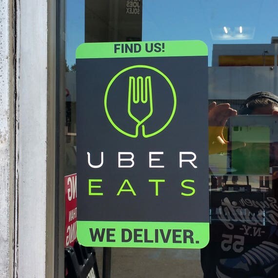 Uber Eats Decal for storefront or door glass.