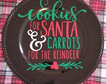 CHRISTMAS IN JULY sale! Cookies for Santa Plate
