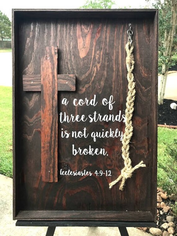 Wedding Unity Ceremony Sign Wedding Unity Braid with