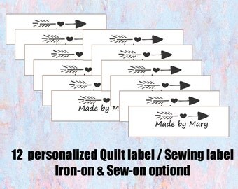 Printable Quilt Labels Editable label Customized Tag