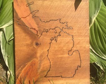 Wood Burned State of Your Choice