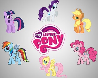 My little pony svg cut files / My little pony printable / My little pony decal / My little pony wall print / party kit / birthday decoration