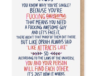 Why You're Single card