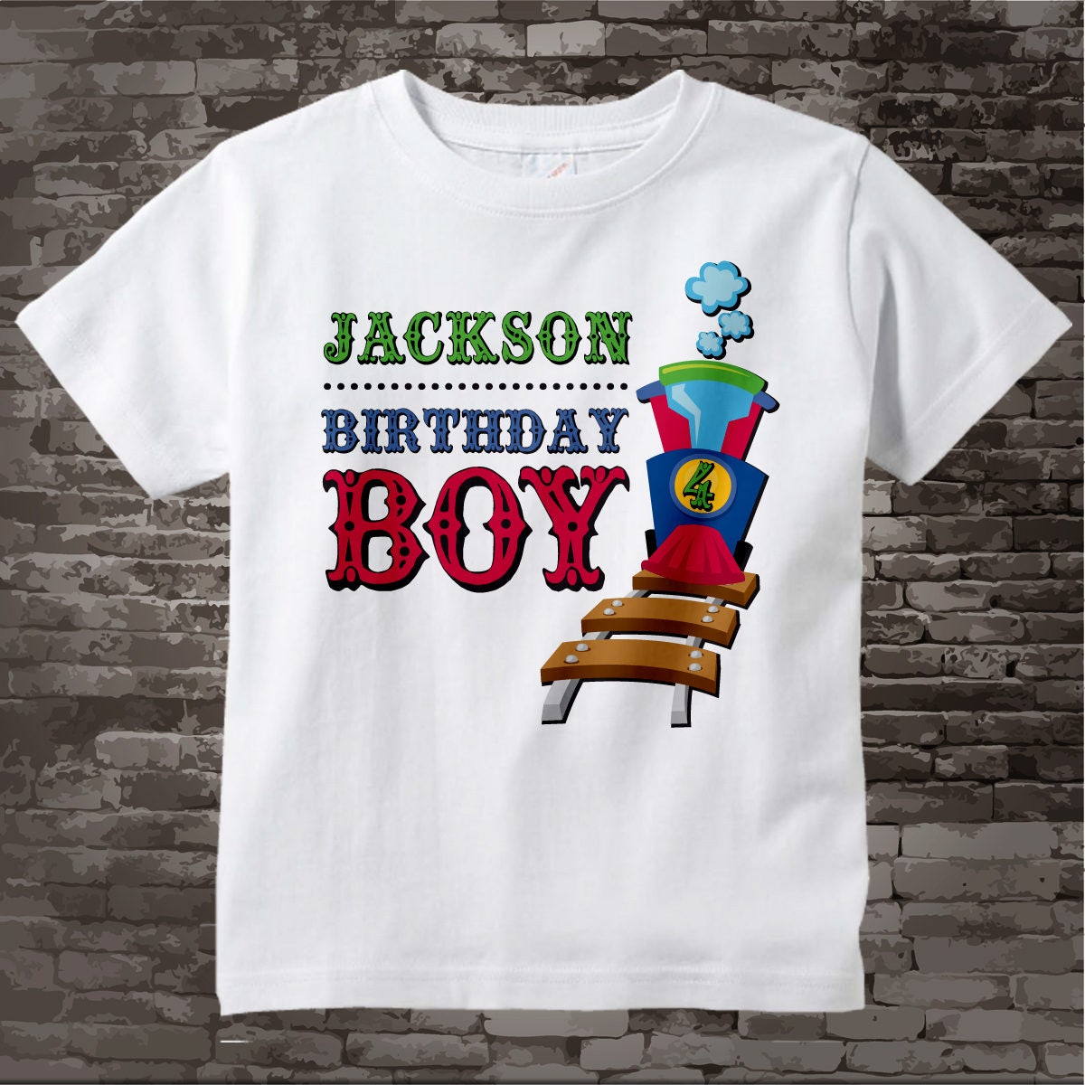 4th Birthday Train Shirt Train Shirt Personalized Train