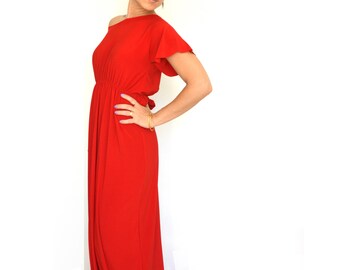 Plus size dress- Women plus size clothing, Long sleeve oversize dress, Plus size floor length dress, Maxi dress, Boho maxi dress