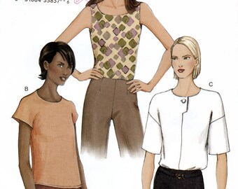 Vogue 7478 Sewing Pattern for Misses' Top - Uncut - Size 12, 14, 16