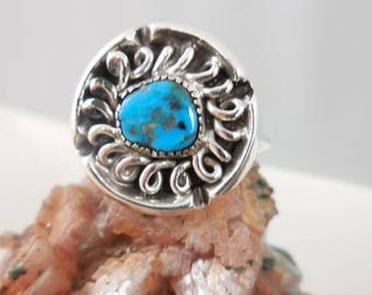 Native American Turquoise Sterling Silver Ring