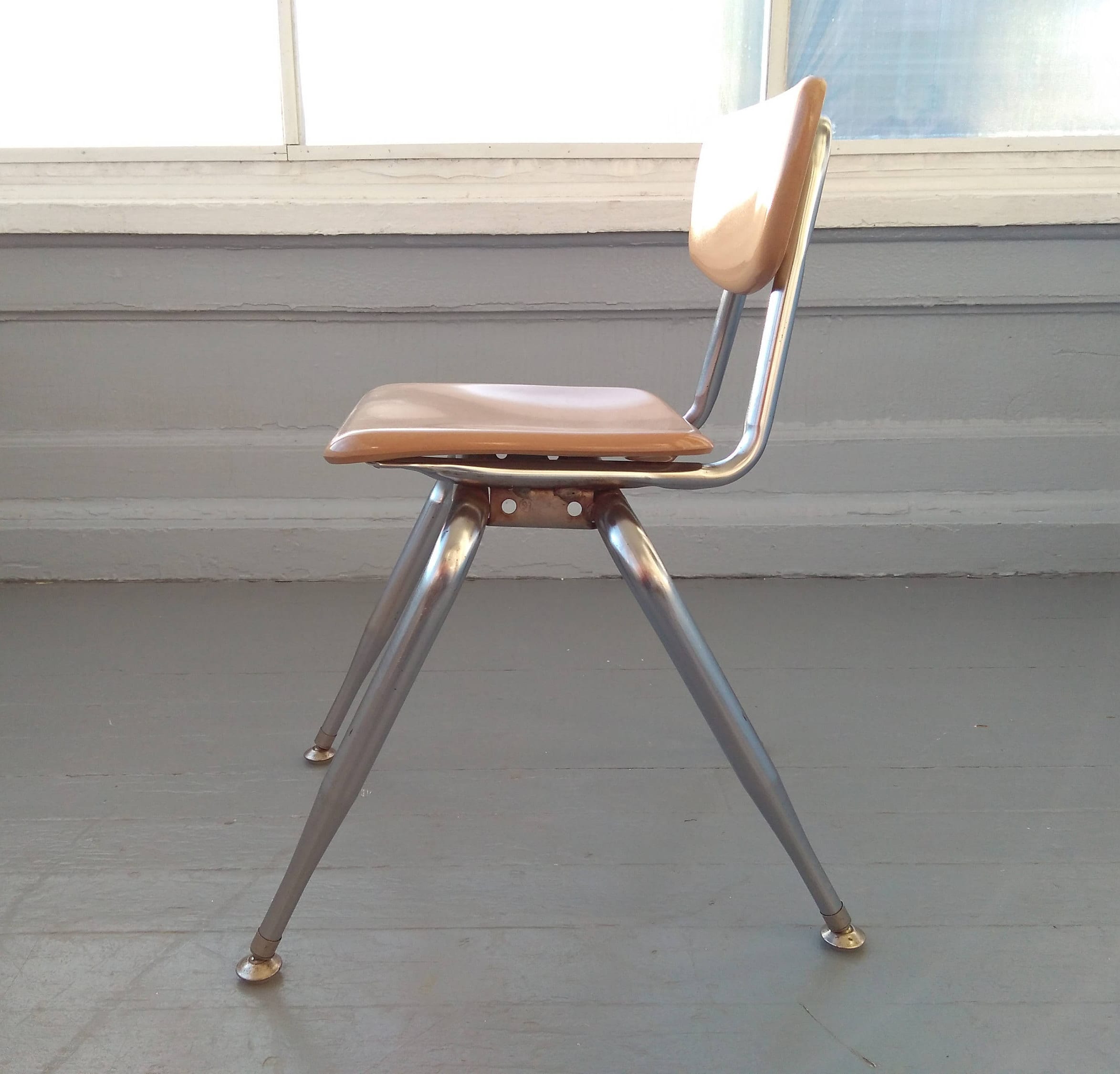Vintage, Small, Virco, Kids Chair, Childrens Chair, School House Chair, Chrome, Kids Furniture