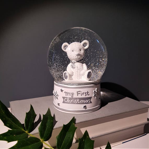 personalised xmas snow globes