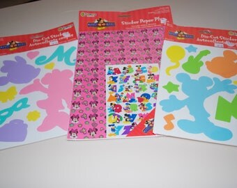 Disney Mickey & Minnie Mouse Stickers Sandylion Sheets New NIP