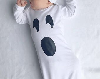 Baby Ghost Costume , Newborn Halloween Costumes , Baby Halloween Costume , Baby Ghost Outfit , Baby Ghost Gown , First Halloween