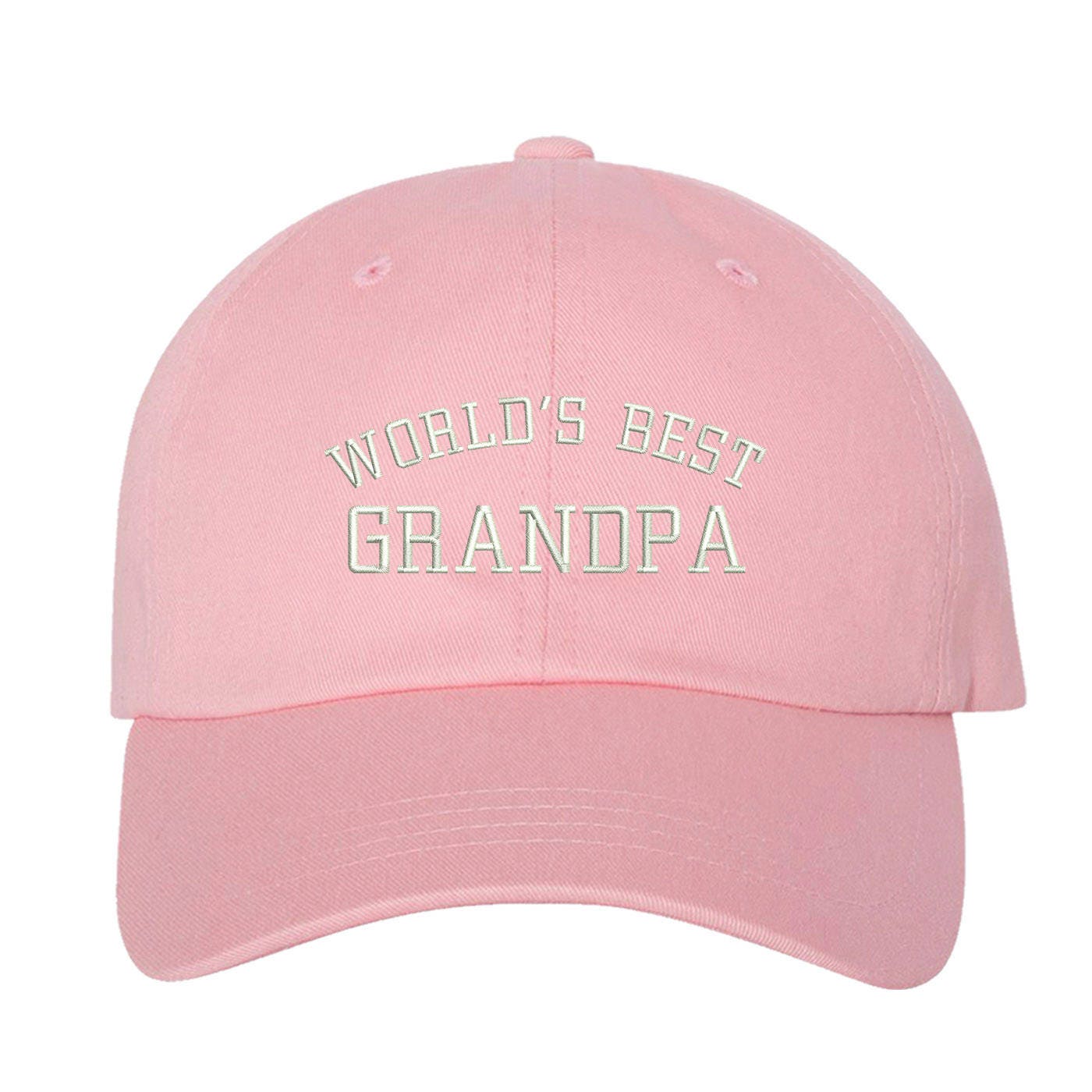 Worlds Best Grandpa Dad Hat Embroidered Baseball Cap