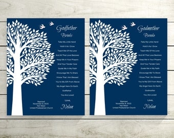 Godparents Baptism Gift /Personalized Gift for Godmother/Keepsake Gift/Christening Gifts/Gift fro Godfather Birthday/Baptism Gifts-22077B