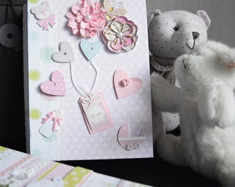 Album photo birth girl + box