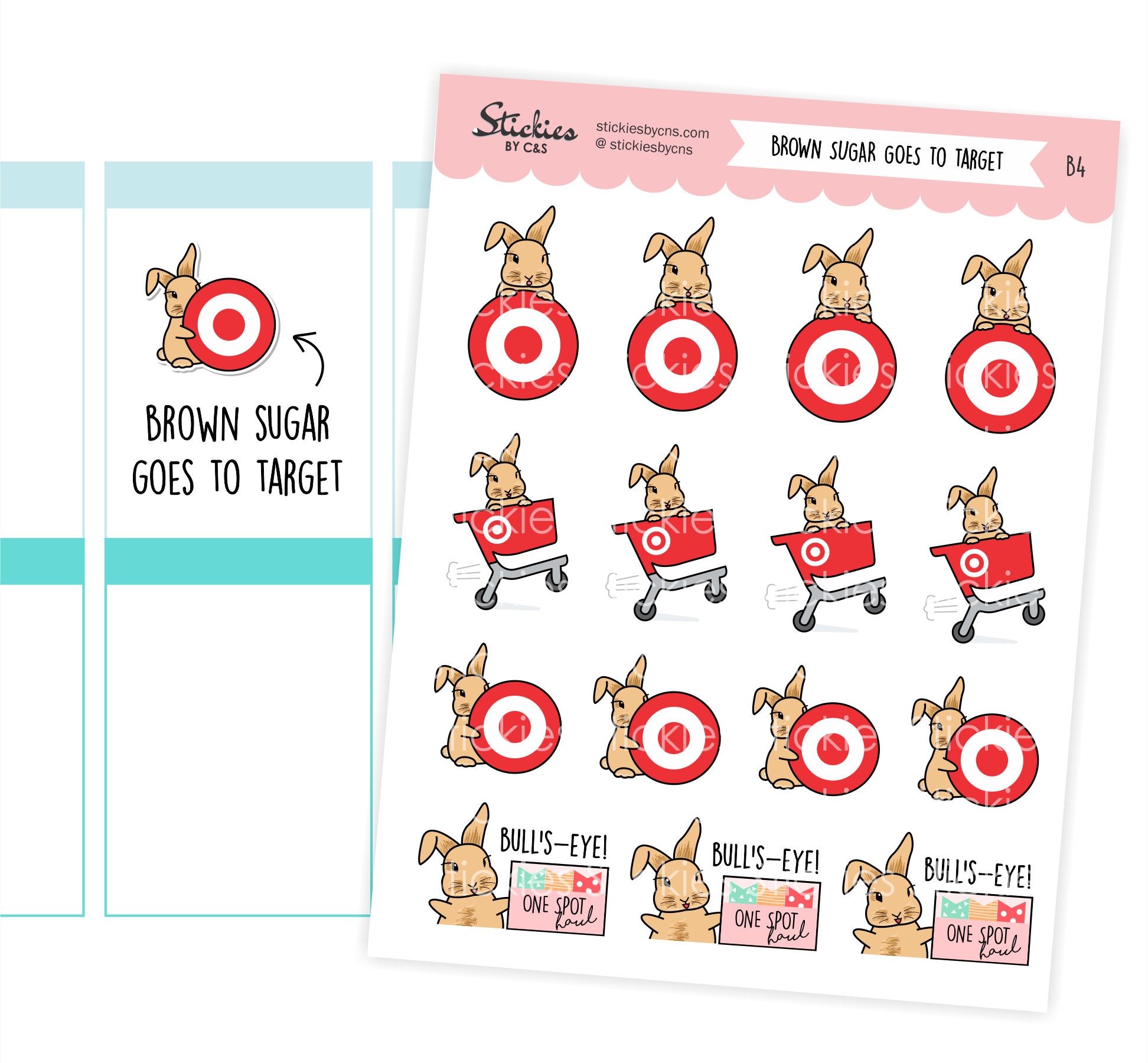 TARGET Haul Planner stickers / Target stickers bullseye
