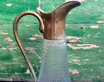 Carafe en verre soufflé (années 1920-1930)