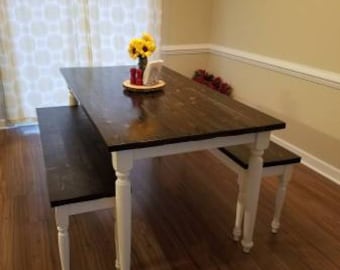 The WoodMiller Custom Hand Crafted Farmhouse Table
