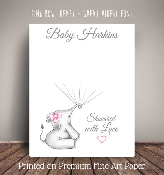 Elephant Baby Shower Guest Book Elephant Guest Book Elephant