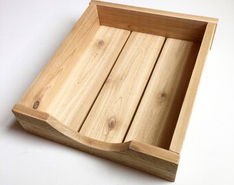 Rustic Letter Tray- Cedar
