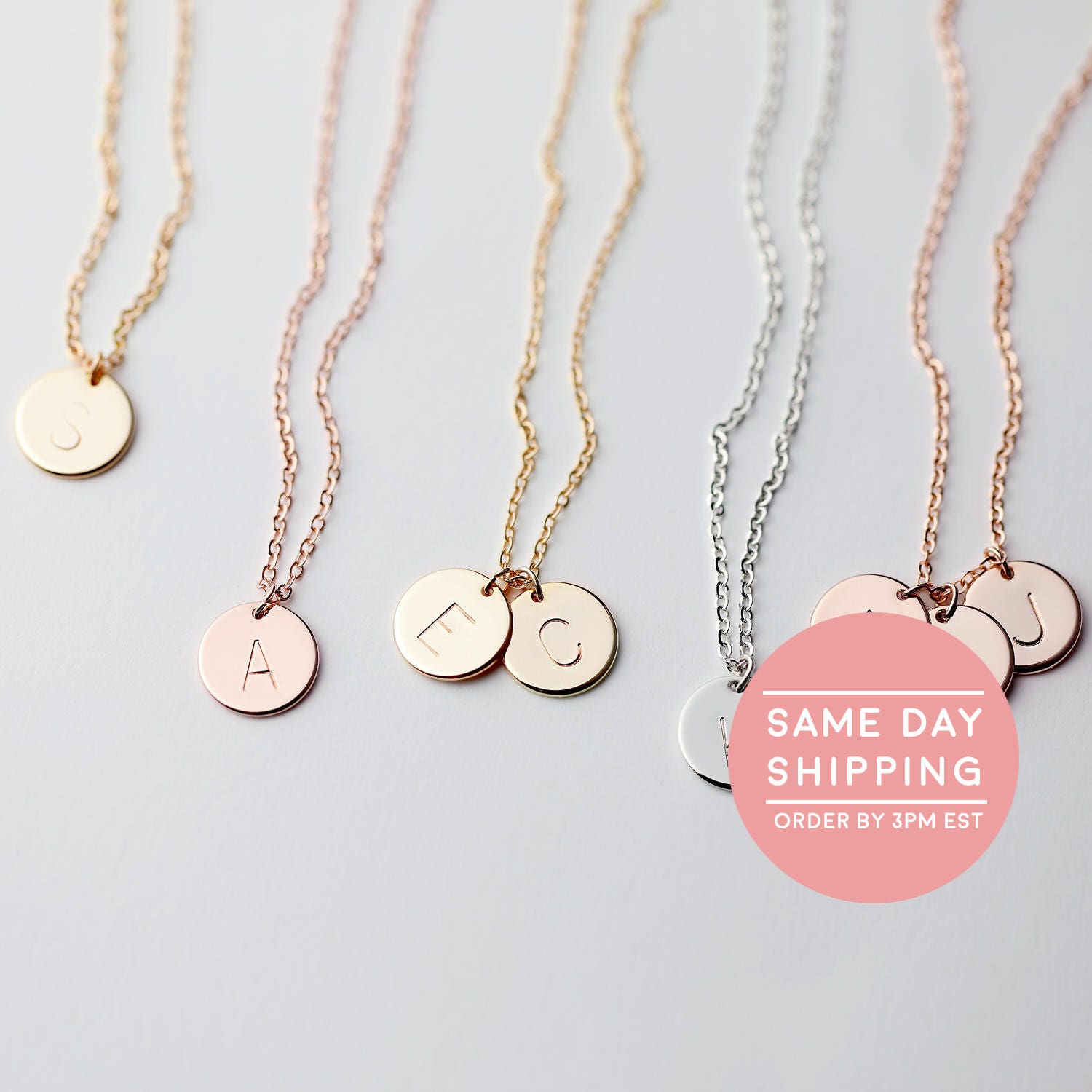 Dainty Gold Charm Personalized Necklace Personalized Womens