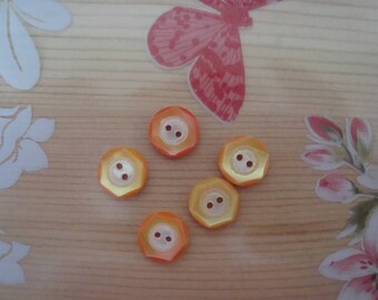 5 small old Pearly buttons