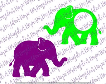 Elephant monogram SVG | Elephant SVG | Cutting File Cricut Silhouette | Cut File