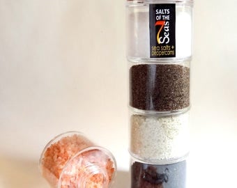 Tower of Salt, 6 individual containers of our most popular sea salts!