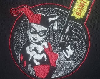 Patchcraft Harley Quinn patch (5" x 5.6" Iron On)