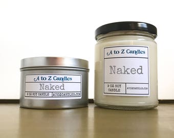 UNSCENTED Candle, Unscented Soy Candles, Unscented Candles, Ambiance Candles, 2 oz, 4 oz, 8 oz, 16 oz Tin, Tea Lights, Vegan Soy Candles