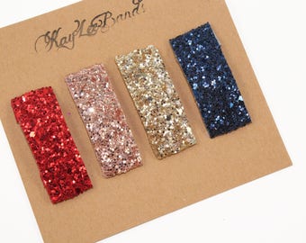 Glitter Snap Clips, Choose One Hair Clip, Glitter Barrettes, Toddler Hair Clips, Hair Clip Barrette, Fringe Clips, Girl Clips