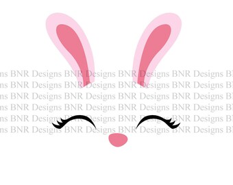 Bunny SVG, Rabbit SVG, DXF File, Cricut File, Cameo File, Silhouette File